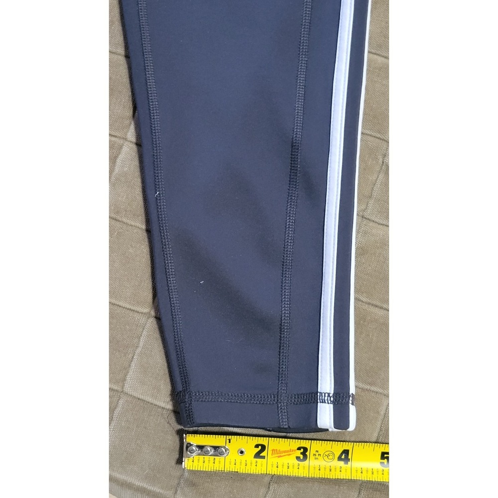 Adidas AeroReady Exercise Leggings Womens Sz Large Gray High Waist Logo Pockets - Picture 13 of 13